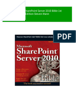 (FREE PDF Sample) Microsoft SharePoint Server 2010 Bible 1st Edition Steven Mann Ebooks