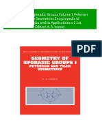 Geometry of Sporadic Groups Volume 1 Petersen and Tilde Geometries Encyclopedia of Mathematics and Its Applications V 1 1st Edition A. A. Ivanov