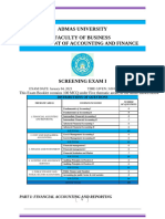 Screening Exam 1 For January Test Takers Final Version