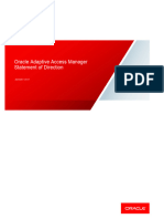 Oracle Adaptive Access Manager Statement of Direction