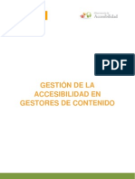 Gestión de La Accesibilidad en Los Gestores de Contenidos