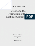 [168] Grossberg [2017] Heresy and the Formation of the Rabbinic Community