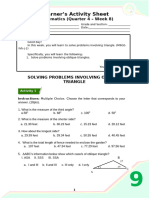 Learner's Activity Sheet: Mathematics (Quarter 4 - Week 8)