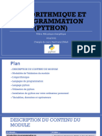 Algorithmique Et Programmation (Python)