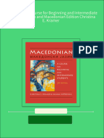 [Ebooks PDF] download Macedonian A Course for Beginning and Intermediate Students English and Macedonian Edition Christina E. Kramer full chapters