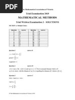 2019 Mav Exam 2 Solutions