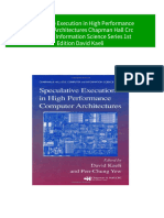 Speculative Execution in High Performance Computer Architectures Chapman Hall CRC Computer Information Science Series 1st Edition David Kaeli