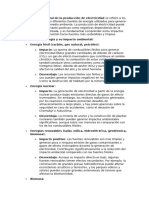 Impacto Ambiental de La Producción de Electricidad