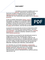 Informacion de Formas de Mercado - Teoria Economica