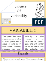 Measure of Variability