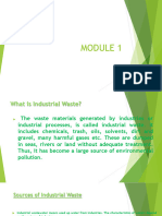 MODULE 1 Class Presentation Industrial Waste Management