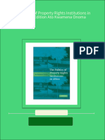 Download full The Politics of Property Rights Institutions in Africa 1st Edition Ato Kwamena Onoma ebook all chapters