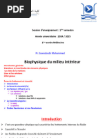 Biophysique Milieu Intã©rieur 2 Medecine 24 25