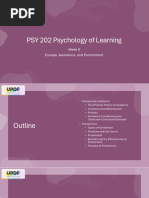 Psy 202 Psychology of Learning Week 9