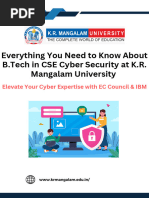 Everything You Need To Know About B.Tech in CSE Cyber Security at K.R. Mangalam University