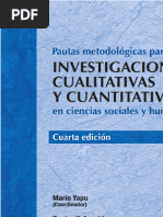 Pautas Metodologicas para Investigaciones Cualitativas y Cuantitativas en Ciencias Sociales y Humanas 2013