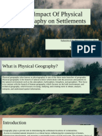 The Impact of Physical Geography On Settlements