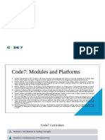 Code7 Curriculum and Platforms