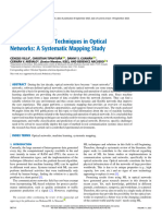 Machine Learning Techniques in Optical Networks A Systematic Mapping Study