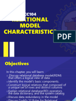 5 - CC104 - Relational Model Characteristics 1