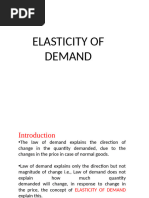 Elasticity of Demand