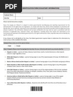 Eeo-1 Self-Identification Form (Voluntary Information) : William R Abbott JR 4210