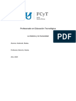 Profesorado en Educación Tecnológica. Andreotti Matias. La Materia y La Humanidad.