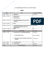 Training Agenda-National Scale Up