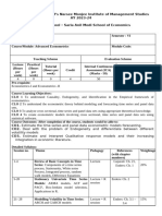 Course Outline - Advanced Econometrics - SemVI - 23-24