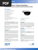 IDE20 Series Sarix IP Indoor Fixed Dome: Product Specification