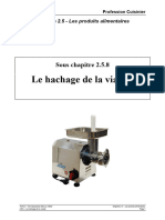 2.5.8 Le hachage des viandes