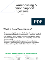 Data Warehousing and DSS