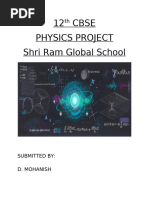 Physics Project Cover Page