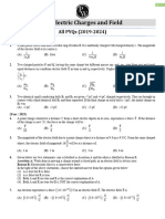 Electric Charges and Field _ Board PYQs __ Lakshya NEET 2025