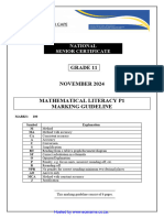 Maths Lit p1 Memo GR 11 Nov2024 - English - Watermark