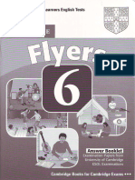 Cambridge Flyers 6 2017 Authentic Exemination Papers Answer Booklet Key