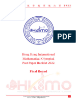 Ional Mathe: Hong Kong International Mathematical Olympiad Past Paper Booklet 2022