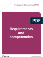 Requirements and Competencies: Assessment of Professional Competence (APC)