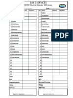 Dialy Cash Sheet