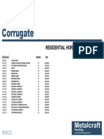 Metalcraft Corrugate Residential Horizontal Cladding