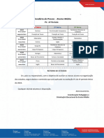 Comunicado 94-24 - Calendário de Provas - P1 - 4º Período - 1ª Série - EM