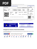 Dangerous Goods & Restricted Articles: Your Boarding Pass