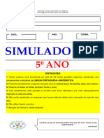 SIMULADO 5º ANO VIII