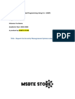 OOP- Report on Security Management System - 313305 - Fifth Micro-project [Msbte Store] (2)