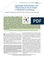 LAEBLE A Lightweight Authentication and Encryption Mechanism For The E-Health System in Bluetooth Low Energy