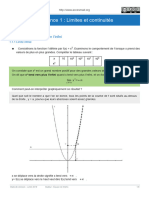 Limites Et Continuité