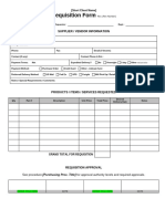 Form - Requisition Form