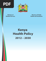 Kenya Health Policy Final Version