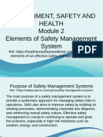 T-MEET 412 MEE Module 2 Element of Safety Management System