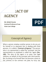 CONTRACT OF AGENCY